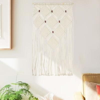 VidaXL Wandhanger macramé 40x80 cm katoen VidaXL Wandhanger macramé 40x80 cm katoen