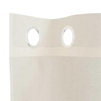 Gordijnen voile met doorvoertules 2 st 140x225 cm crmekleurig - thumbnail