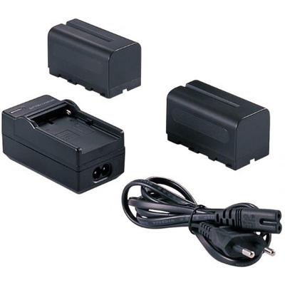 Falcon eyes 2 x accu np-f750 + acculader sp-chg voor led lamp