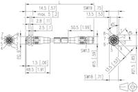 Metz Connect 142M2X12100 M12 Netwerkkabel, patchkabel CAT 6A S/FTP 10.00 m Groen PUR-mantel, Zuurbestendig, Ozonbestendig, UV-bestendig, Geschikt voor - thumbnail