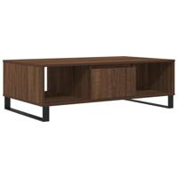 Salontafel 104x60x35 cm bewerkt hout bruineiken - thumbnail