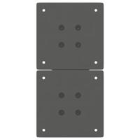 Salontafelpoten 2 st X-vormig 50x(42-43) cm staal antraciet - thumbnail