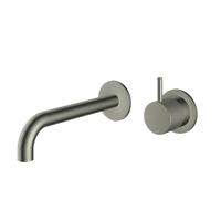 Hotbath Cobber X Afbouwdeel - voor wastafelmengkraan - 18cm uitloop - Geborsteld Nikkel CX105EXT18GN - thumbnail