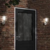 VidaXL Buitenwandlamp roestvrij staal zilverkleurig - thumbnail