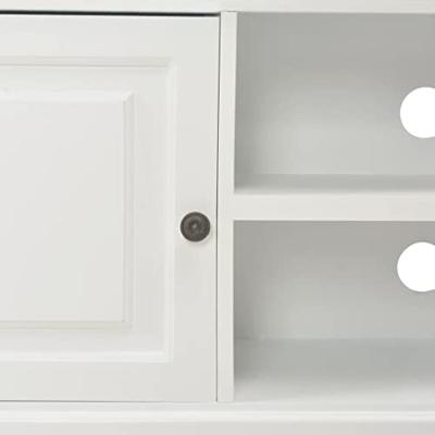 Tv-meubel 90x30x40 cm hout wit - thumbnail