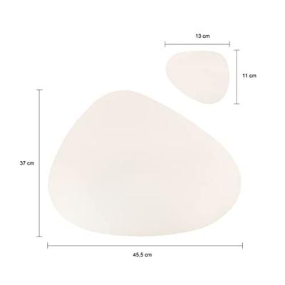 Krumble Placemat set design - 6 stuks - Wit