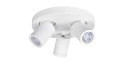 Highlight Spot Oliver 3 lichts rond badkamer IP44 wit Highlight Spot Oliver 3 lichts rond badkamer IP44 wit