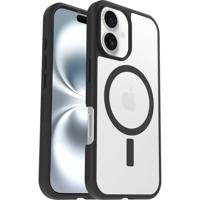 Otterbox React Backcover Apple iPhone 16 Zwart, Transparant Inductieve lading, MagSafe compatible - thumbnail