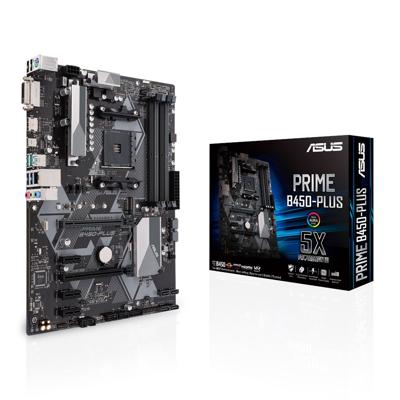 Asus Prime B450-Plus Moederbord Socket AMD AM4 Vormfactor ATX Moederbord chipset AMD® B450 Asus Prime B450-Plus Moederbord Socket AMD AM4 Vormfactor ATX Moederbord chipset AMD® B450