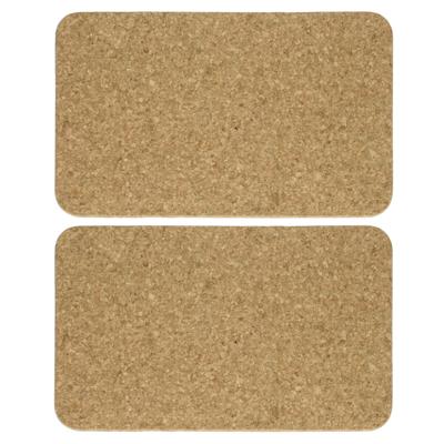 Cosy & Trendy Onderzetter Kurk Rechthoek - 2 Stuks