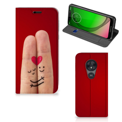 Motorola Moto G7 Play Hippe | Standcase | Liefde - Origineel Romantisch Cadeau