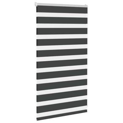 VidaXL Zebra rolgordijn 90x100 cm stofbreedte 85,9 cm zwart VidaXL Zebra rolgordijn 90x100 cm stofbreedte 85,9 cm zwart