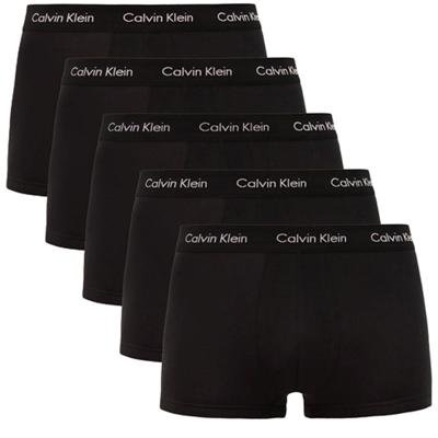 Calvin Klein 5-Pack Low Rise Trunks - Boxershorts - Multipack lage boxershorts - Hipsters heren - M - Zwart - Onderbroek heren heren heren heren
