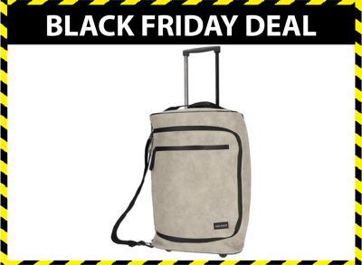 Norlander Nubuck Lyon reistrolley 17L - Handbagage trolley - Fluweel Nubuck - Taupe