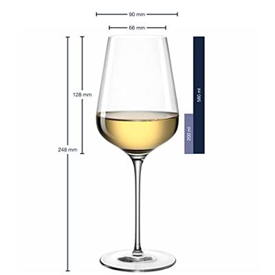 Leonardo Witte Wijnglazen Brunelli - 580 ml - 6 stuks Leonardo Witte Wijnglazen Brunelli - 580 ml - 6 stuks