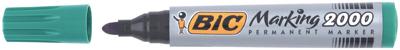 Bic permanent marker 2000-2300 groen, schrijfbreedte 1,7 mm, ronde punt