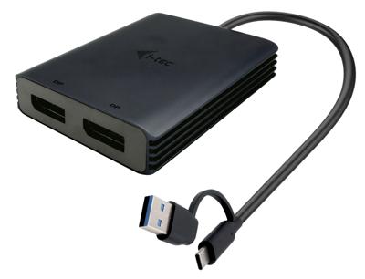 i-tec USB Adapter [1x USB-C, USB-A - 2x DisplayPort] I-TEC USB-A/USB-C Dual 4K DP Video Ada. 0 m