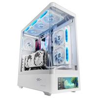 ATX Semi-toren BehuizingMars Gaming MCLCDPROW Wit - thumbnail