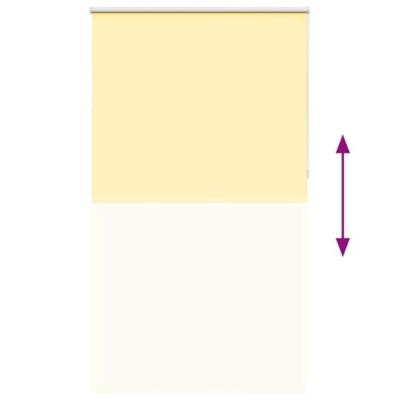VidaXL Rolgordijn verduisterend 140x210 cm stofbreedte 136,6 cm geel