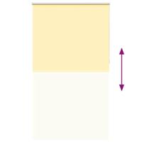 VidaXL Rolgordijn verduisterend 140x210 cm stofbreedte 136,6 cm geel - thumbnail
