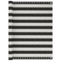 Balkonscherm 120x500 cm HDPE antraciet en wit - thumbnail