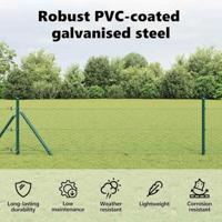 VidaXL Hexagon hek groen 0,4 x 50 m pvc - thumbnail