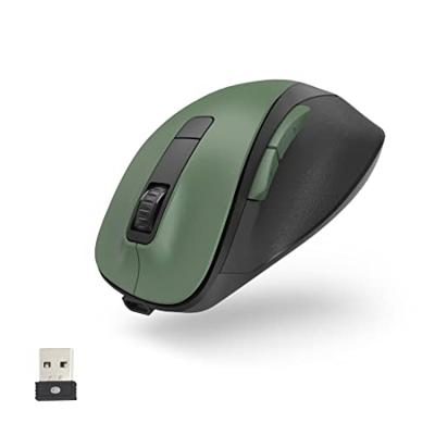 Hama optische draadloze muis 6 knoppen mw-500 recharge accu ergo. bosgroen - thumbnail