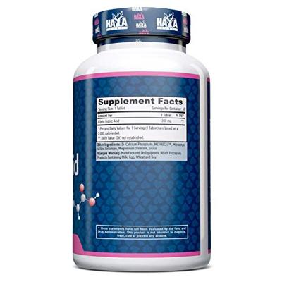 Alpha Lipoic Acid 300mg Haya Labs 60tabl