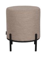LABEL51 Hocker 'Troy' Bouclé, 41cm, kleur Naturel - thumbnail