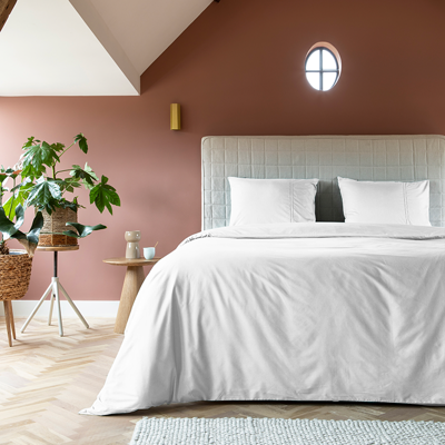 Egyptisch Katoen Uni - Wit