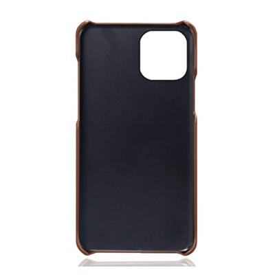 Casecentive Leren Back case iPhone 14 Pro bruin