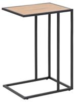 Bijzettafel Jaxx - eiken/zwart - 63x43x35 cm - thumbnail