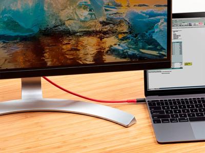 Monoprice AtlasFlex Serie Duurzame USB 3.2 Gen 2 Type-C Data & Power Kevlar Versterkte Nylon-Vlechtkabel 5A/100W 1m Rood