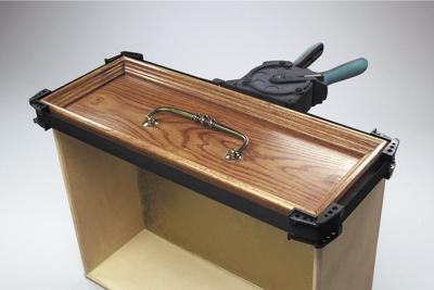 Wolfcraft Eénhand-bandspanner | Met 4 wangen | 5m | 1 stuk - 3681000 Wolfcraft Eénhand-bandspanner | Met 4 wangen | 5m | 1 stuk - 3681000