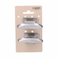 Deurhanger EDM 85576 Roestvrij staal Kleding 2 Stuks - thumbnail