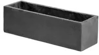 Mcollections balkonbak clayfibre 60x17,2x17,2 cm lood - thumbnail