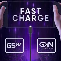 Oniverse AC Adapterkabel 65W USB C Switch 2 Zwart (1,5 meter) - thumbnail