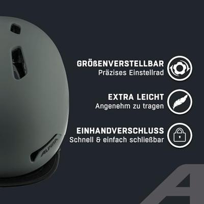 Olympic Sportswear Alpina sports urban helm brooklyn 57-61 mat grijs