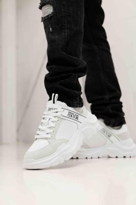 Versace Jeans Couture Fondo Logo Speedtrack Sneakers Heren Wit - Maat 40 - Kleur: Wit | Soccerfanshop
