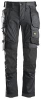 Snickers Workwear 6241 Stretch Werkbroek met holsterzakken grijs/zwart - maat 54 - thumbnail