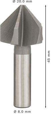Bosch Accessoires Conische verzinkboren 20,0 mm, M 10, 45 mm, 8 mm 1st - 2608596373 - thumbnail