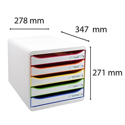 Exacompta ladenblok Big-Box Plus Classic wit/harlekijn/wit Exacompta ladenblok Big-Box Plus Classic wit/harlekijn/wit