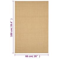 VidaXL Vloerkleed 66x100 cm natuurlijk sisal - thumbnail