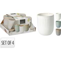 Beker aardewerk 300ml set a 4 stuks - thumbnail