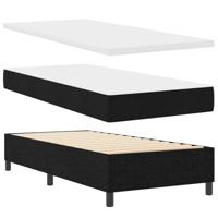 Boxspringbed met matras stof zwart 100x200 cm - thumbnail