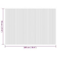 Vloerkleed rechthoekig 70x200 cm bamboe naturel - thumbnail