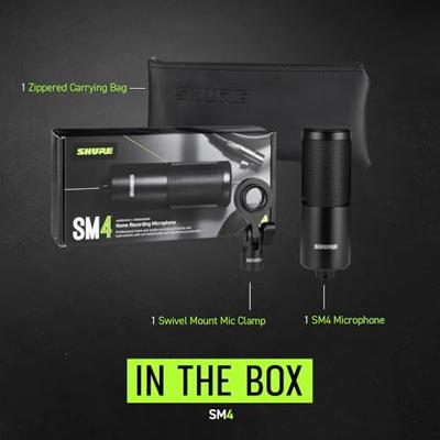 Shure SM4-K - condensatormicrofoon, extern gepolariseerd