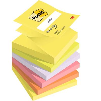 Memoblok 3m post-it z-note r330 76x76mm ass kleur