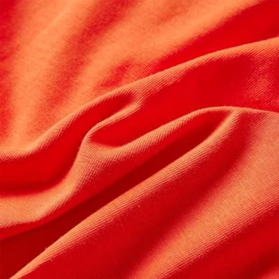 Kindershirt met lange mouwen vogelprint 92 donkeroranje - thumbnail