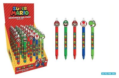 Super Mario Erasable Gel Pen Display (30)